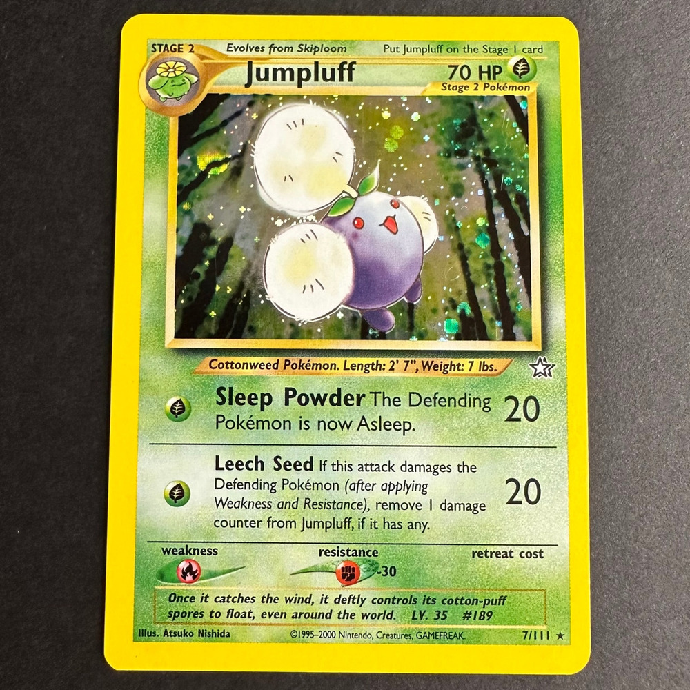 Pokemon TCG Jumpluff Neo Genesis 007/111 Holo Rare Unlimited NM